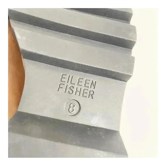 NEW Eileen Fisher Shearling Tumbled Leather Hiker Boot size 8 - Picture 10 of 11